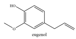 Consider the structure of eugenol, which is commonly found in essential oils and is used in perfumes. Which statement is true?