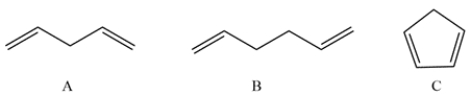 These compounds have very different acidities. State which is the most acidic, which is the least acidic, which is in the middle, and why.