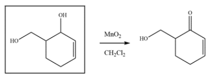 Manganese dioxide oxidizes allylic alcohols to aldehyde or ketones, so the ketone must have been an alcohol.   