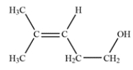  First calculate the degree of unsaturation from the molecular formula. Recall the formula:   U = \frac { 2 C + 2 - H } { 2 }  The unsaturation number is equal to (2*6+2-12)/2 = 1, so there is at least one double bond or ring. The IR spectrum shows a diagnostic peak for hydroxy, but not much else. The NMR spectra confirms the presence of the hydroxy group with a peak at 2.0 ppm that disappears after a D<sub>2</sub>O shake. The NMR spectra also show two inequivalent methyl groups, two CH<sub>2</sub> groups and an alkene proton. Since there is only one alkene proton, the unknown compound must be a trisubstituted alkene. The chemical shift of the CH<sub>2</sub> group at 3.6 ppm suggests it is near the hydroxy group, giving the fragment -CH<sub>2</sub>OH. Putting the fragments together, the structure must be:    Let's check the structure and make sure it matches the data. The two methyl groups are diastereotopic, so they will not be equivalent. They do not have any adjacent protons, so they are singlets. The CH<sub>2</sub> group bonded to the alkene is split by the alkene proton and the adjacent methylene to give an apparent quartet. The alkene is split by the CH<sub>2</sub> group, but also by some long-range coupling interactions by protons transmitted by the pi electrons. The remaining CH<sub>2</sub> group is expected to be a triplet and the hydroxy proton is a singlet, as expected. 