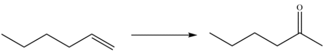 Outline a synthesis for the transformation. Describe how you could use IR spectroscopy or mass spectrometry to monitor the completion of the reaction.