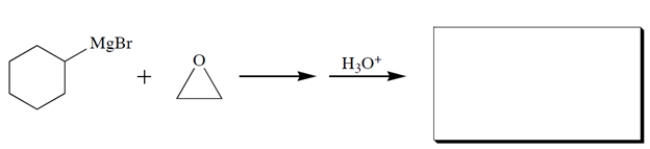 Complete the reaction by giving the major organic product: