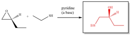 Under basic or neutral conditions, a nucleophile will add to the less substituted epoxide carbon.   