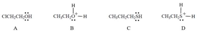 <strong>Which is the strongest acid? </strong> A) compound A B) compound B C) compound C D) compound D