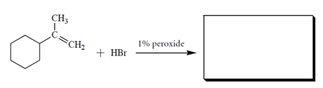 Complete the reaction by giving the missing product.