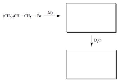 Complete the reactions by giving the structure of the missing organic products.