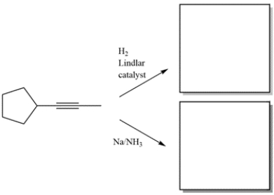 Complete the reactions by giving the structure of the missing organic products.