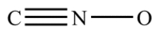 Complete the structure for the cyanate ion by adding unshared electron pairs and formal charges. Every atom has an octet, and the overall charge on the ion is −1. 