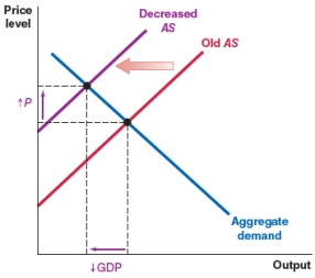 <strong>The stock market rises consistently and reaches a record high. Ceteris paribus, which of the graphs shows the correct effect on the AD-AS framework?</strong> A) B) C) D)
