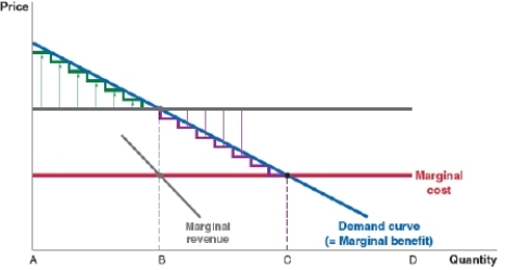 <strong>(Figure: Group Pricing) The diagram represents the demand and costs facing BJ's Smoothies for two different groups of consumers. What price and quantity should BJ choose for each group? </strong> A)Group A: P = $5; Q = 200; Group B: P = $5, Q = 50 B)Group A: P = $10, Q = 200; Group B: P = $5, Q = 100 C)Group A: P = $9, Q = 50; Group B: P = $10, Q = 100 D)Group A: P = $10, Q = 100; Group B: P = $9, Q = 50