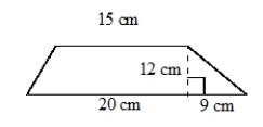 Frank enlarged the dimensions of the trapezoid below by a scale factor of 150%.    Find the following information.  A) What is the perimeter of the original figure? B) What is the area of the original figure? C) What is the perimeter of the new figure? D) What is the area of the new figure?