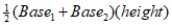 Explain why a formula for the area of a trapezoid is the following. A<sub>trap</sub> =