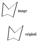 Find the missing information. (Drawing is alright. If your drawing is off, write words to communicate your intent.) A) Missing: the vector for this translation B) Missing: the angle and direction for this rotation