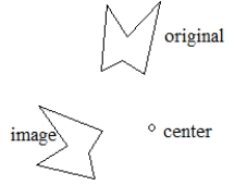 Find the missing information. (Drawing is alright. If your drawing is off, write words to communicate your intent.) A) Missing: the vector for this translation B) Missing: the angle and direction for this rotation