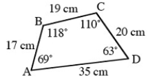 What would you have to do to determine whether another quadrilateral EFGH (not shown) is similar to ABCD in the figure?
