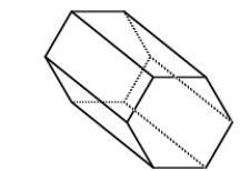 Consider the following right regular hexagonal prism. A) How many reflection symmetries does the figure have? B) How many rotational symmetries does the figure have?