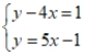 Use the substitution method to find a common solution to the given equations, if there is one, or state that there is no common solution.