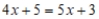 Make a drawing of a balance for the equation . Solve the equation by showing actions with the balance, one step at a time.