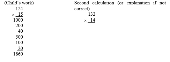 Is this child's thinking correct? If it is, complete the second calculation using the child's method. If the thinking is not correct, explain why not.