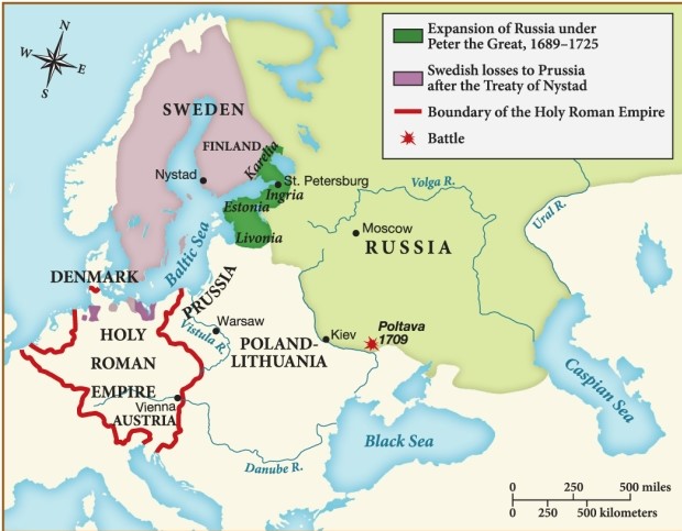 <strong>Peter the Great expanded Russia to include </strong> A) Estonia. B) Poland-Lithuania. C) Prussia. D) Finland.