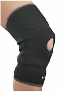 <strong>A patient would wear this brace when they have suffered from which of the following injuries? </strong> A) Lateral collateral ligament sprain B) Patellofemoral conditions C) Anterior cruciate ligament sprain D) Anterior-talofibular ligament sprain E) Quadricep muscle strain