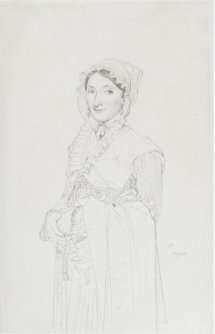 Katsushika Hokusai's A Maid Preparing to Dust (figure 5.26) and Jean-Auguste-Dominique Ingres's Portrait of Madame Hayard (figure 5.15) in terms of their use of line and values. How do the works show how artists see differently when they draw?