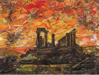 <strong> Artists like Brazilians Vik Muniz (who created Temple of Juno in Agrigento, after Casper David Friedrich, figure 21.25A) and Ernesto Neto (who created Anthropodino, figure 21.26A) are typical of the globalization and diversity in art because they:</strong> A) Reference diverse identities B) Reject a story of art C) Defy stereotypes D) Address social issues