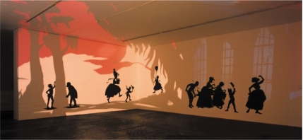 <strong> Kara Walker, in works such as Insurrection! (Our Tools Were Rudimentary, Yet We Pressed On) (figure 21.27), is addressing:</strong> A) Social issues B) Diverse media C) Sexuality D) Rebellion