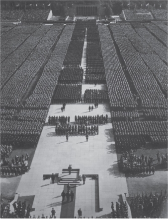 Go through the describe, analyze, obtain, interpret, and judge steps for Leni Riefenstahl's Triumph of the Will (Figure 1.21) to figure out the purpose of the work.
