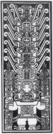 <strong> Which two of the four characteristics of South American art are present in the Raimondi Stele (figure 17.18)?</strong> A) Repeating abstract and nonrepresentational elements and images that change from one object into another B) An overall greater meaning of an object versus its specific visual form and the Staff God C) Interconnected sets and mirror images and honoring ancestors D) Images that change from one object into another and shamanism