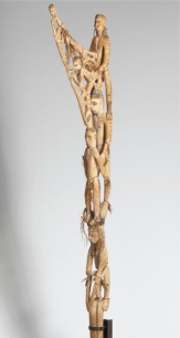 Melanesian art, such as a Bisj spirit pole (figure 17.6), was meant to reinforce the power of women.