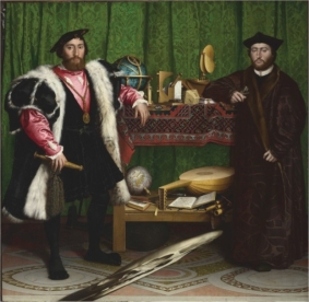 <strong> Although it looks like it is just a portrait, Hans Holbein's The Ambassadors (figure 15.24) contains many references to religion and salvation. Holbein might have felt it was best to hide religious meaning in his painting due to:</strong> A) The Counterreformation B) The interest in humanism C) The renewed interest in the individual D) The Reformation