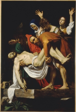 <strong> Caravaggio's Deposition (figure 15.26) was revolutionary in depicting:</strong> A) Color B) Classical ideals C) Space D) Narrative
