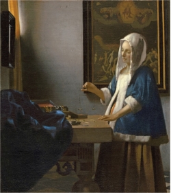 and contrast Leonardo da Vinci's The Virgin and Child with Saint Anne (figure 15.13) with Jan Vermeer's Woman Holding a Balance (figure 15.38). How do the two paintings illustrate the differences between the High Renaissance and the Baroque, as well as Italian versus Northern style?