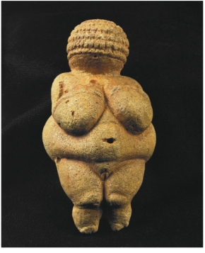 <strong> Woman from Willendorf (figure 13.8) is small and portable, possibly because:</strong> A) Paleolithic people didn't have a lot of time to make art B) Paleolithic people spent more time making cave paintings C) Paleolithic people wanted a fertility charm D) Paleolithic people were consistently on the move
