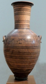 <strong> The Dipylon Master's Geometric amphora (figure 13.26A and B) was designed to:</strong> A) Promote the status of the deceased and that individual's family B) Depict grief as a human universal C) Show how important the people of Athens were D) Be portable
