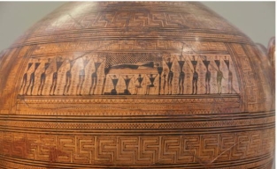 <strong> The Dipylon Master's Geometric amphora (figure 13.26A and B) was designed to:</strong> A) Promote the status of the deceased and that individual's family B) Depict grief as a human universal C) Show how important the people of Athens were D) Be portable