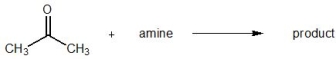 <strong>For the following reaction, match the given products to the corresponding amines from which they were derived: -EtNH<sub>2</sub></strong> A) imine B) enamine C) no product, only starting materials recovered