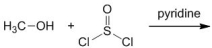 <strong>Identify the final products and by-products of the following activation reaction. Please select all that apply. </strong> A) H<sub>3</sub>C-Cl B) H<sub>3</sub>C-SO<sub>2</sub>Cl C) Cl<sup>-</sup> D) SO<sub>2</sub>
