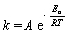 <strong>The Arrhenius equation describes how the rate of reaction of many chemical reactions varies with temperature . Match the symbol with its description. -k</strong> A) rate constant B) activation energy C) pre-exponential factor D) ideal gas constant