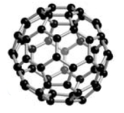 The structure of C<sub>60</sub> is analogous to the stitching on a European football and is shown in the diagram below. Each carbon lies on the surface of a sphere and the carbon is sp<sup>3 </sup>hybridized?