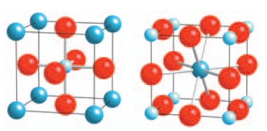<strong>The structure of the perovskite (calcium titanate) is given below. What is the coordination number of the two cations? Please select all that apply. </strong> A) Ca is 12 coordinate B) Ti is 12 coordinate C) Ti is 6 coordinate D) Ca is 6 coordinate