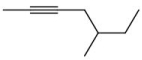 <strong>What is the IUPAC name for: </strong> A) 5-ethylhex-2-yne B) 2-ethylhex-4-yne C) 3-methylhept-5-yne D) 5-methylhept-2-yne