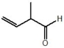 <strong>Which of the following is the correct IUPAC name for this molecule: </strong> A) 3-formyl-but-1-ene B) 3-methylbut-2-enal C) 2-methylbut-3-enal D) 2-vinylpropanal E) None of these