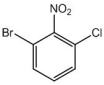 <strong>The correct IUPAC name for the following molecule is: </strong> A) 1-bromo-2-nitro-3-chlorobenzene B) 1-bromo-3-chloro-2-nitrobenzene C) 1-chloro-2-nitro-3-bromobenzene D) 1-nitro-2-bromo-6-chlorobenzene