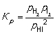 <strong>H<sub>2</sub> (g) + I<sub>2</sub> (g) → 2HI (g) Construct an expression for the equilibrium constant K<sub>p</sub><sub> </sub>in terms of partial pressures of the reactant and product gases.</strong> A) B) C) D)
