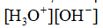 <strong>Which one of the following is the correct expression for the ion product of water?</strong> A) B) C) D) E) log pH <font face=symbol></font> log pOH