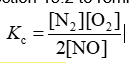 <strong>Consider the equilibrium reaction N<sub>2</sub> + O<sub>2</sub> ⇌ 2NO. The equilibrium constant for this reaction is represented by which one of the following?</strong> A) B) C) D) E)