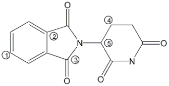 <strong>Which of the atoms labelled 1-5 in the following molecule is the chirality centre? </strong> A) 1 B) 2 C) 3 D) 4 E) 5