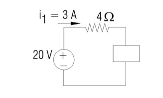 <strong>For the diagram shown, find the magnitude and sign of the power, in watts, absorbed by the circuit element in the box. </strong> A) -36 W B) -24 W C) 24 W D) 36 W